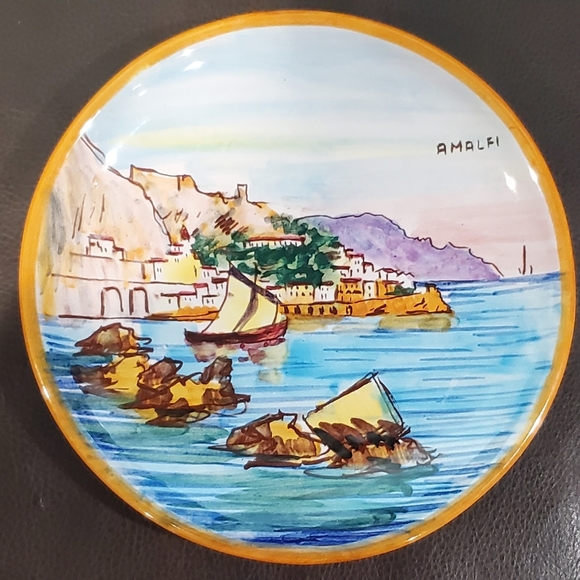 Vintage Scenic Amalfi Hanging Plate